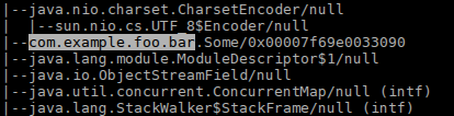 Figure 2: jcmd VM.class_hierarchy output example